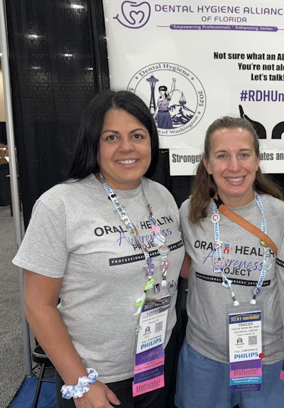 Lisandra Maisonet, RDH, (left) and Tracee Dahm, MS, RDH (right).