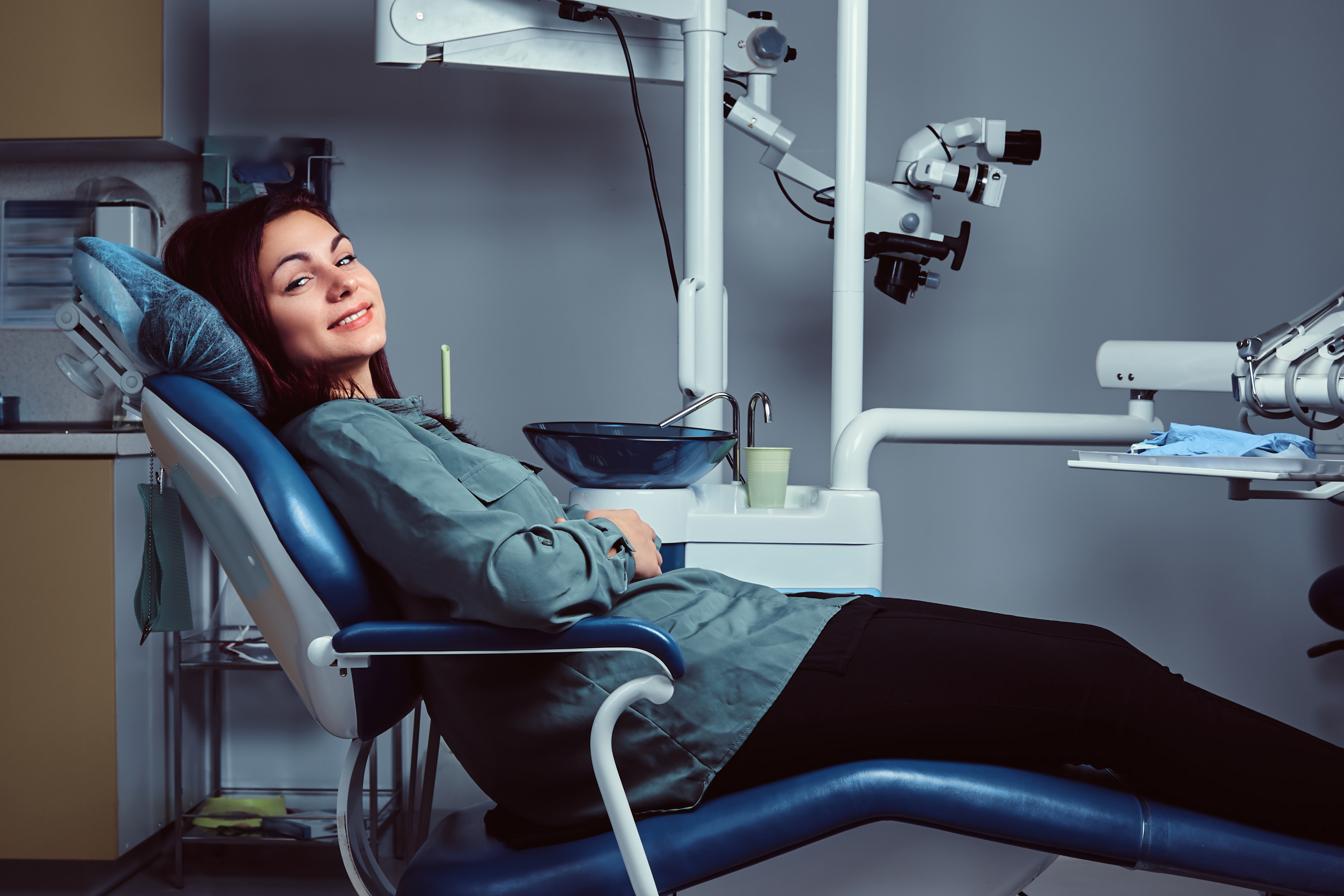 Woman Dental Chair