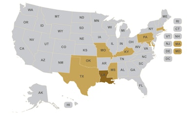 The map highlights the progress of The Interstate Dental and Dental Hygiene Licensure Compact (IDDHLC).