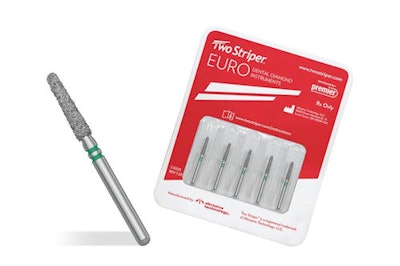 The Two Striper Euro diamond burs.