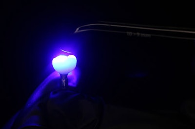 Figure 11: Light-curing of bonded interface.