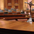 Justice Scales Courtroom