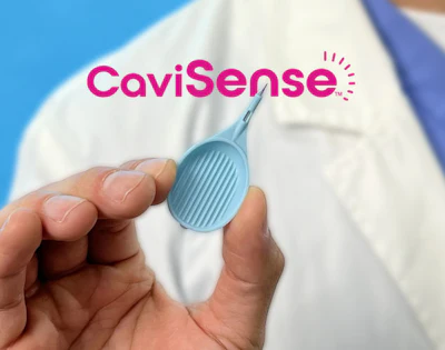 The CaviSense dental caries detection device.