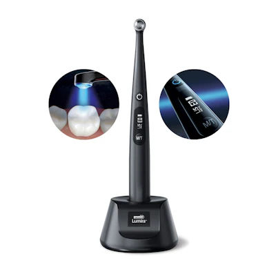 The Lumira LED curing light.