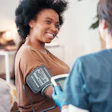 Woman Blood Pressure Cuff T Mdlungu Peopleimagescom