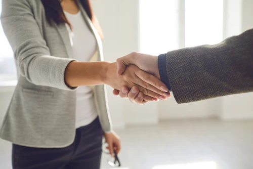 Business Deal Handshake Woman