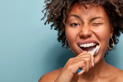 Woman Toothbrushing Wayhome studio