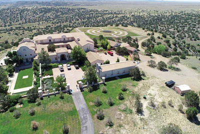 Aerial view of Zorro Ranch, Jeffrey Epstein's former New Mexico ranch.