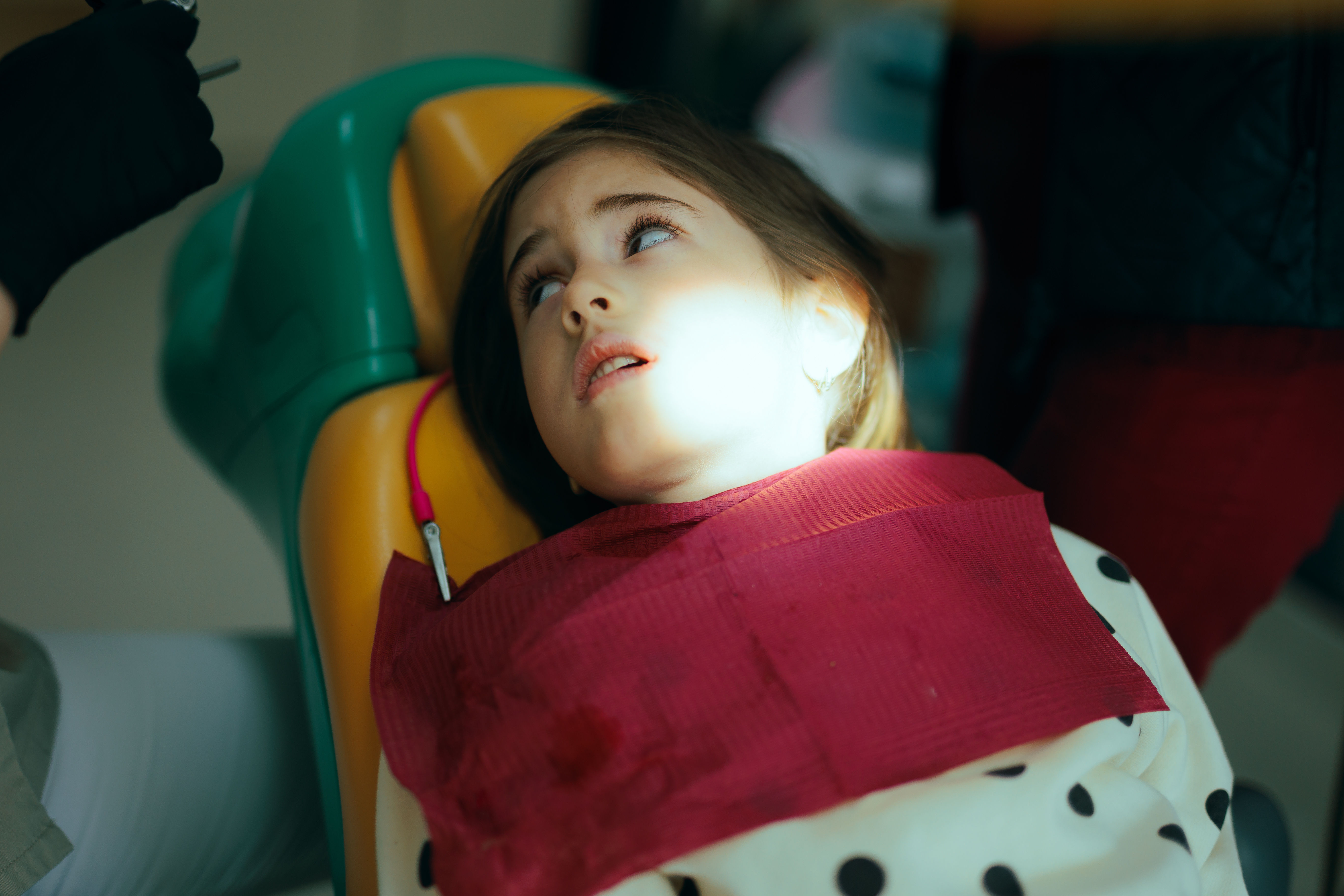 Anxious Girl Dental Chair Nicoletaionescu