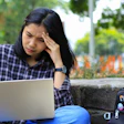 Female University Student Laptop M Alfan Setyawan