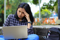Female University Student Laptop M Alfan Setyawan