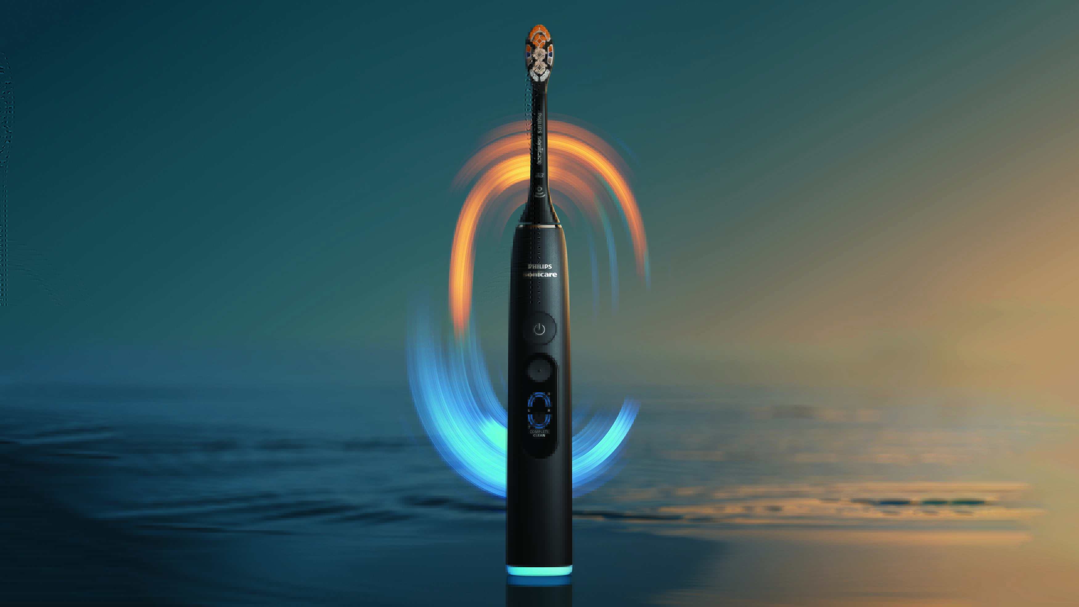 The Philips Philips Sonicare Next-Generation DiamondClean 9900 Prestige electric toothbrush.