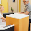 Receptionist Male Patient
