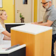 Receptionist Male Patient