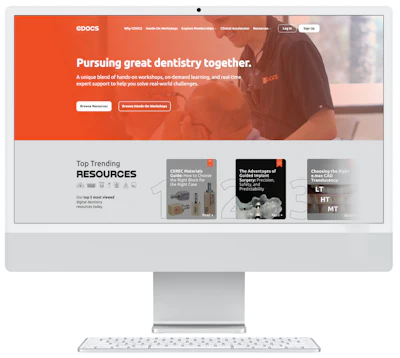 CDOCS' redesigned website.