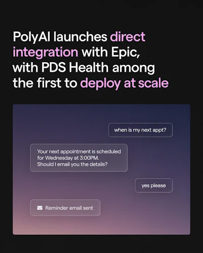 An example of PolyAI's capabilities.