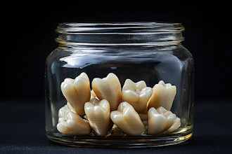 Human Teeth Jar Oleksandr