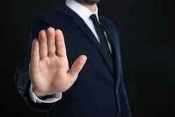 Man Hand Stop