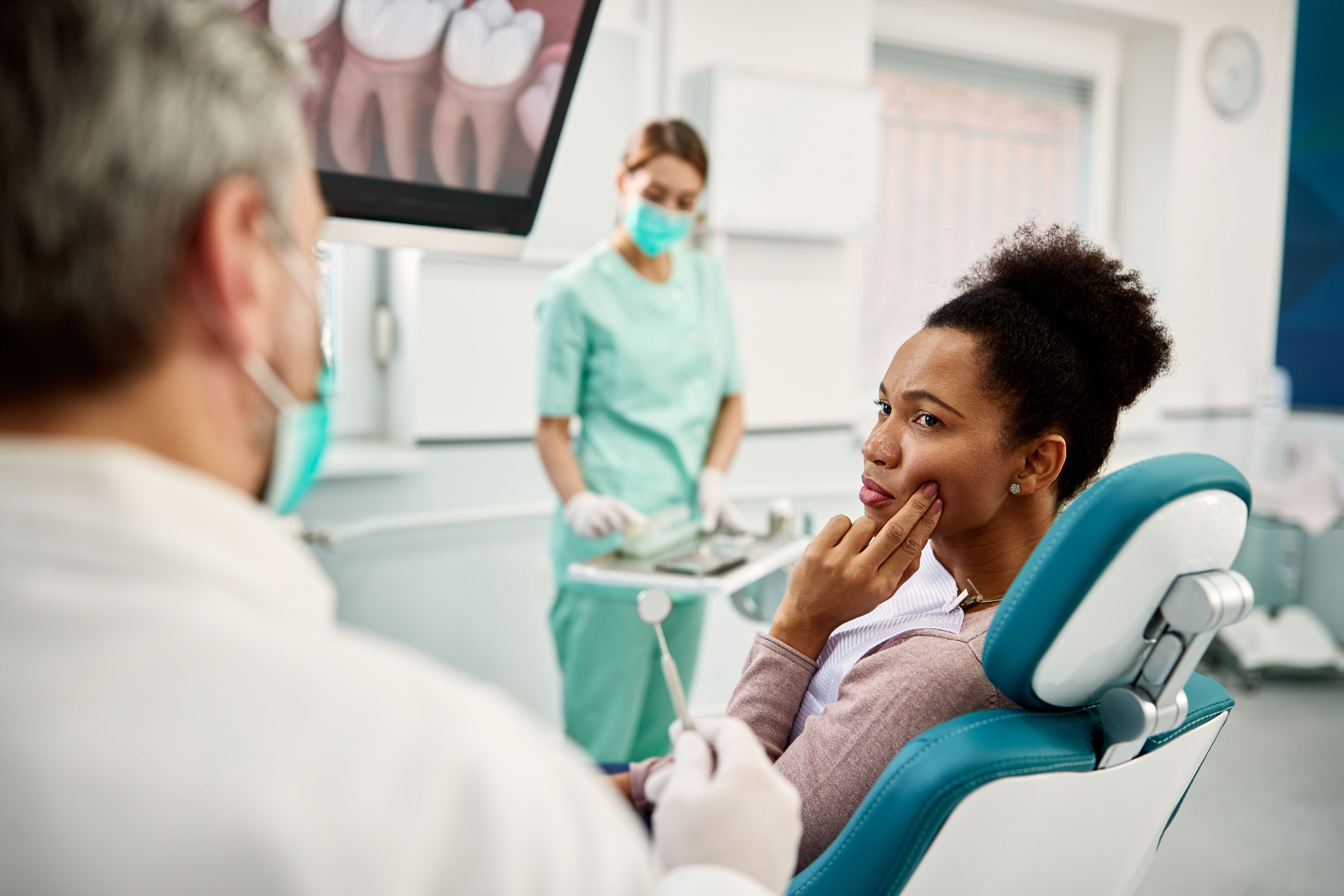 Woman Dentist Toothache