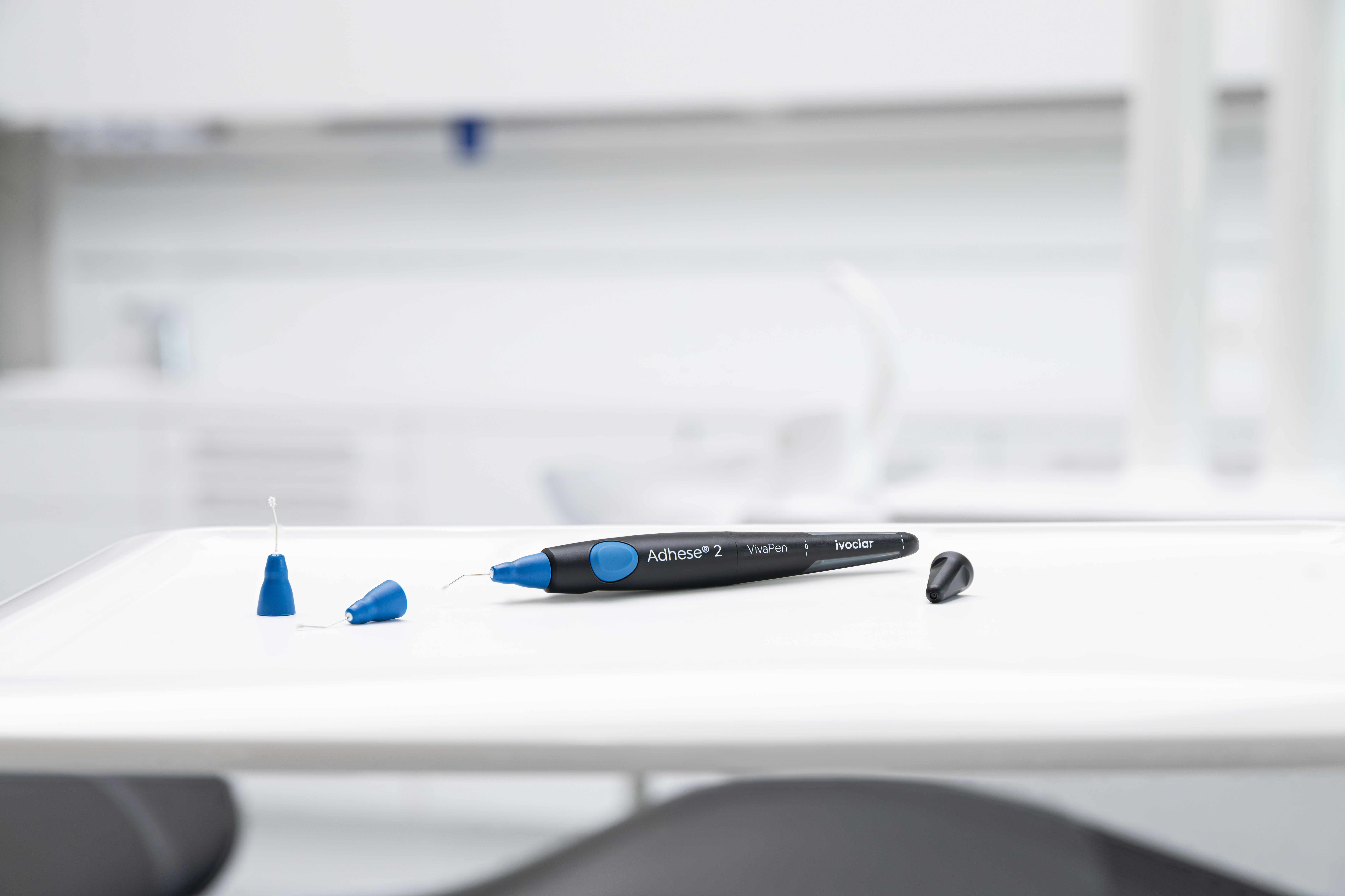 Ivoclar's Adhese 2, a dual-curing adhesive delivered directly from the VivaPen.