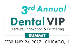 Promotional image for the third annual Dental VIP Summit: Venture, Innovation & Partnering event on February 24, 2027 in Chicago, IL.