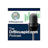 The DrBicuspid.com Podcast cover image showing a masked cartoon dentist, a microphone, and sound wave graphics.